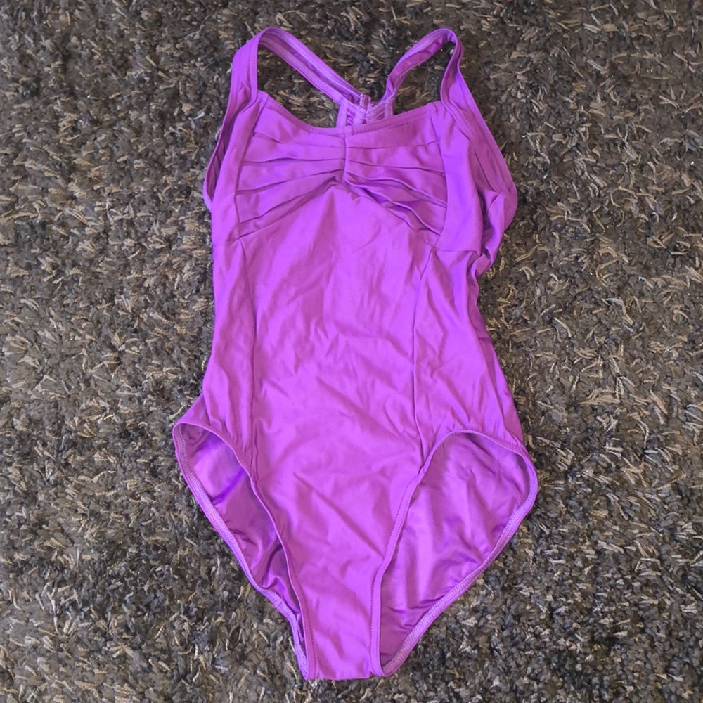 Capezio purple dance bodysuit